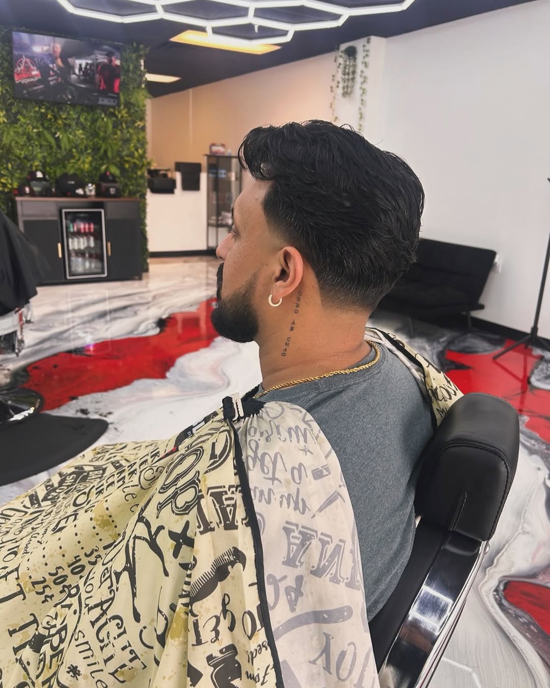 Fade with beard shape-up